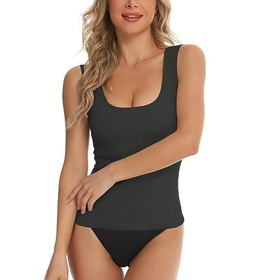 Women's Basic Vest, Thermal Vest Sleeveless Camisole Underwear